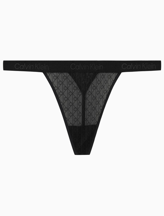 여성 스컬프트 레이스 스트링 T팬티