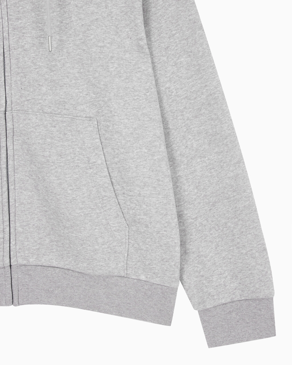 Buy 남성 아카이브 로고 플리스 집업 후디 in color HEROIC GREY HEATHER CM1BK 08