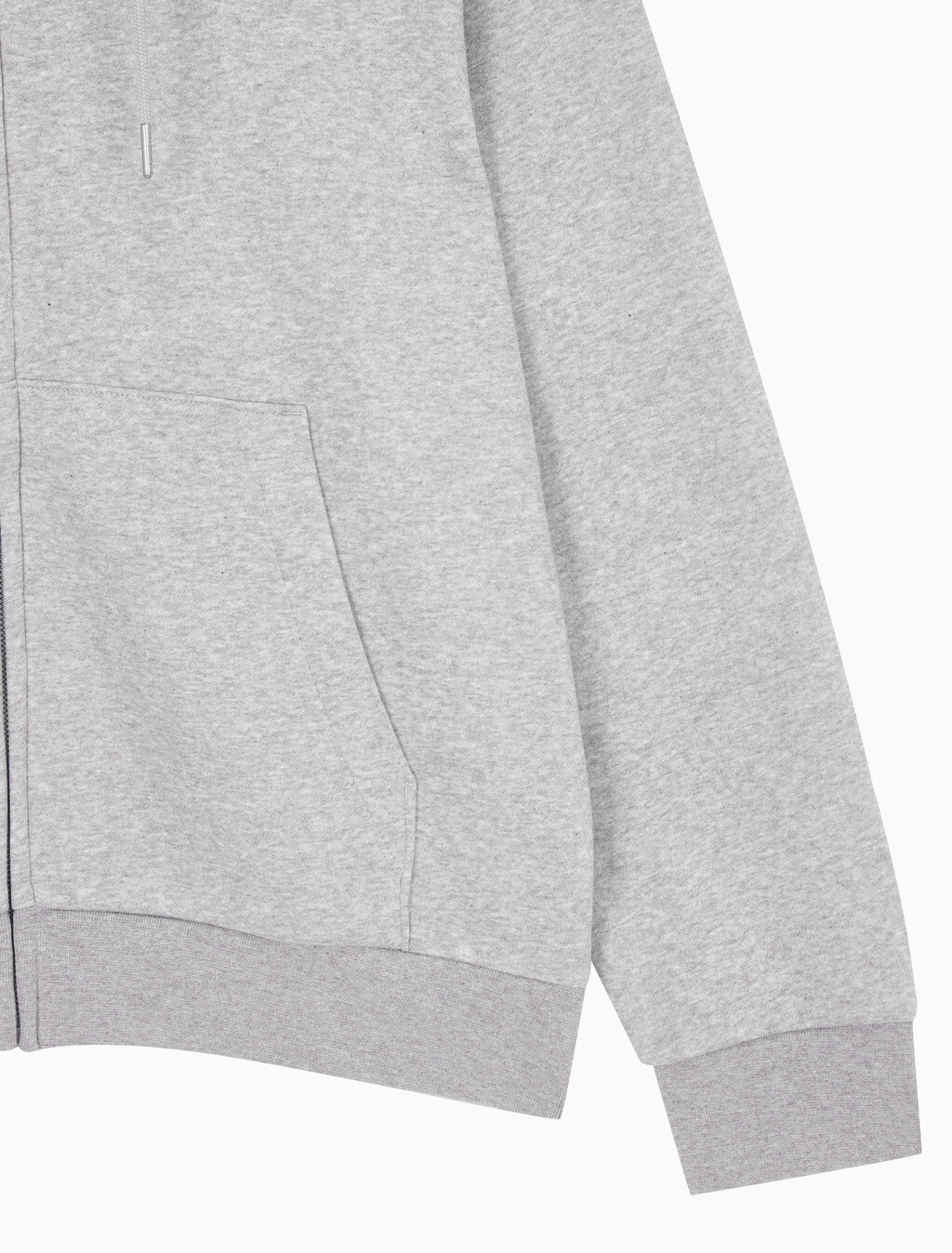 Buy 남성 아카이브 로고 플리스 후드 집업 in color GREY HEATHER