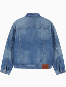 Buy 남성 레귤러핏 90's 미드블루 워시 데님 자켓 in color WASHED EMERALD