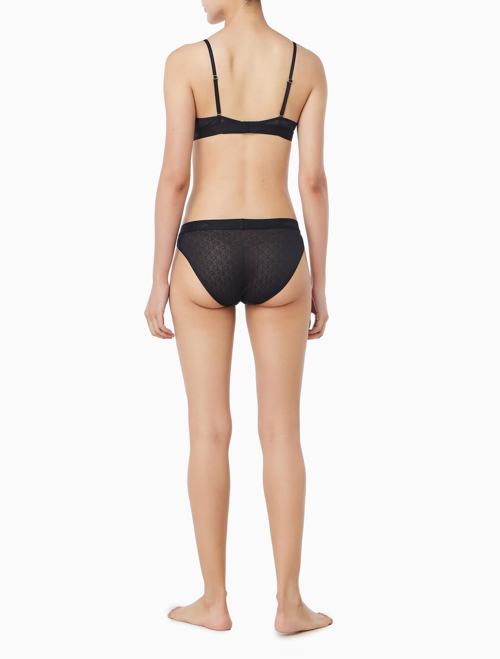 Buy 여성 스컬프트 레이스 비키니 in color BLACK
