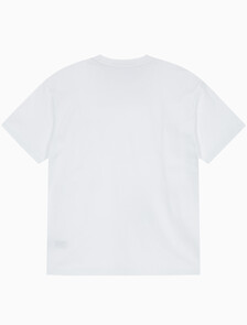 Buy 남녀공용 릴렉스핏 로고 반팔 티셔츠 in color BRIGHT WHITE