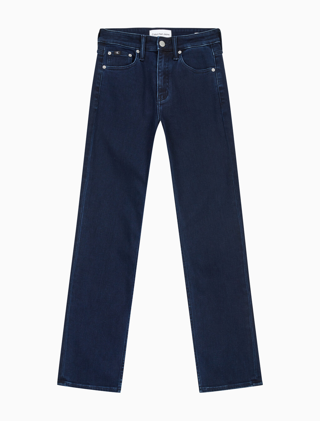 Buy 여성 하이라이즈 슬림 스트레이트핏 기모 블루블랙 데님 in color BLUE BLACK HANGER LOOP