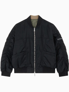 Buy 남성 리버서블 퀼팅 봄버 자켓 in color CK BLACK