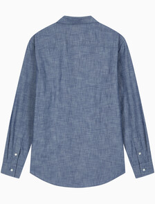 Buy 챔브레이 클래식 셔츠 in color Deep Indigo Blue