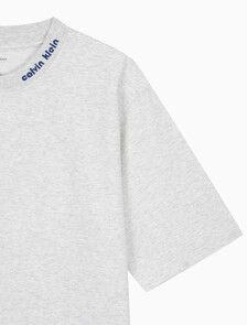 Buy 여성 쿨링 저지 릴렉스핏 반팔 티셔츠 in color LIGHT GREY HEATHER