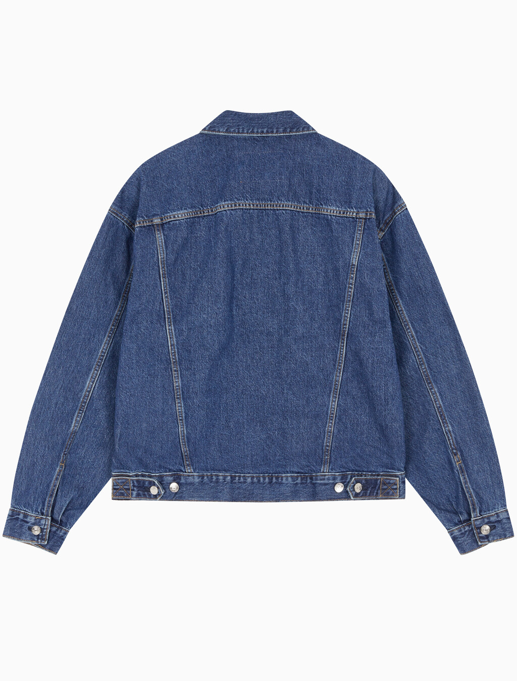 Buy 남성 90's 다크블루 데님 트러커 자켓 in color DARK BLUE