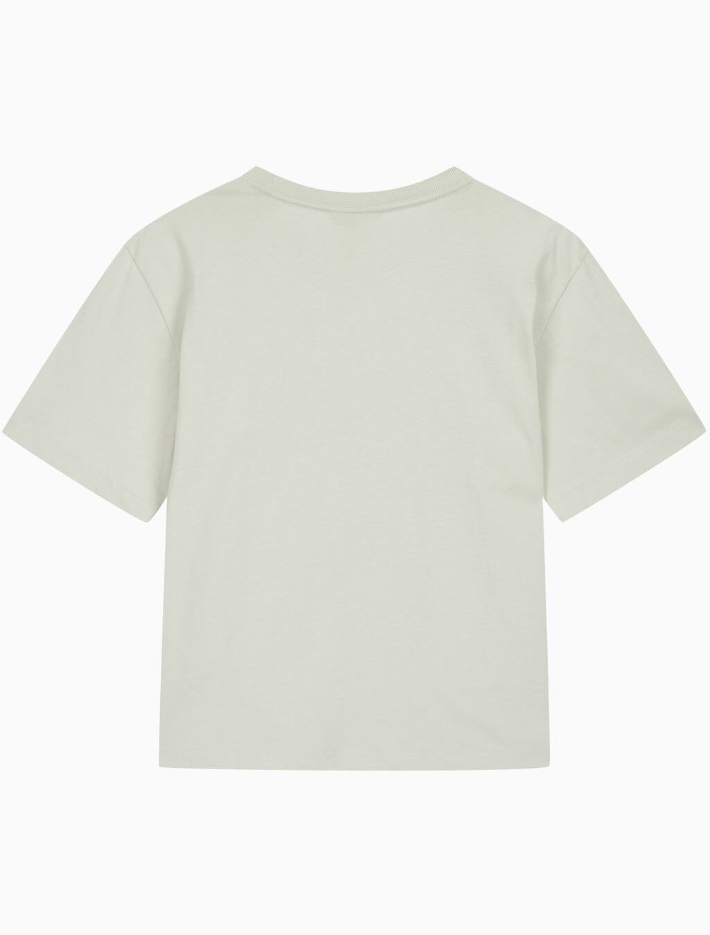 Buy 여성 릴렉스드 스탠다드로고 크루넥 반팔 티셔츠 in color GREEN TINT