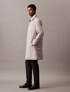 Buy 남성 롱슬리브 테크 폴리 카 코트 in color FLINT GRAY
