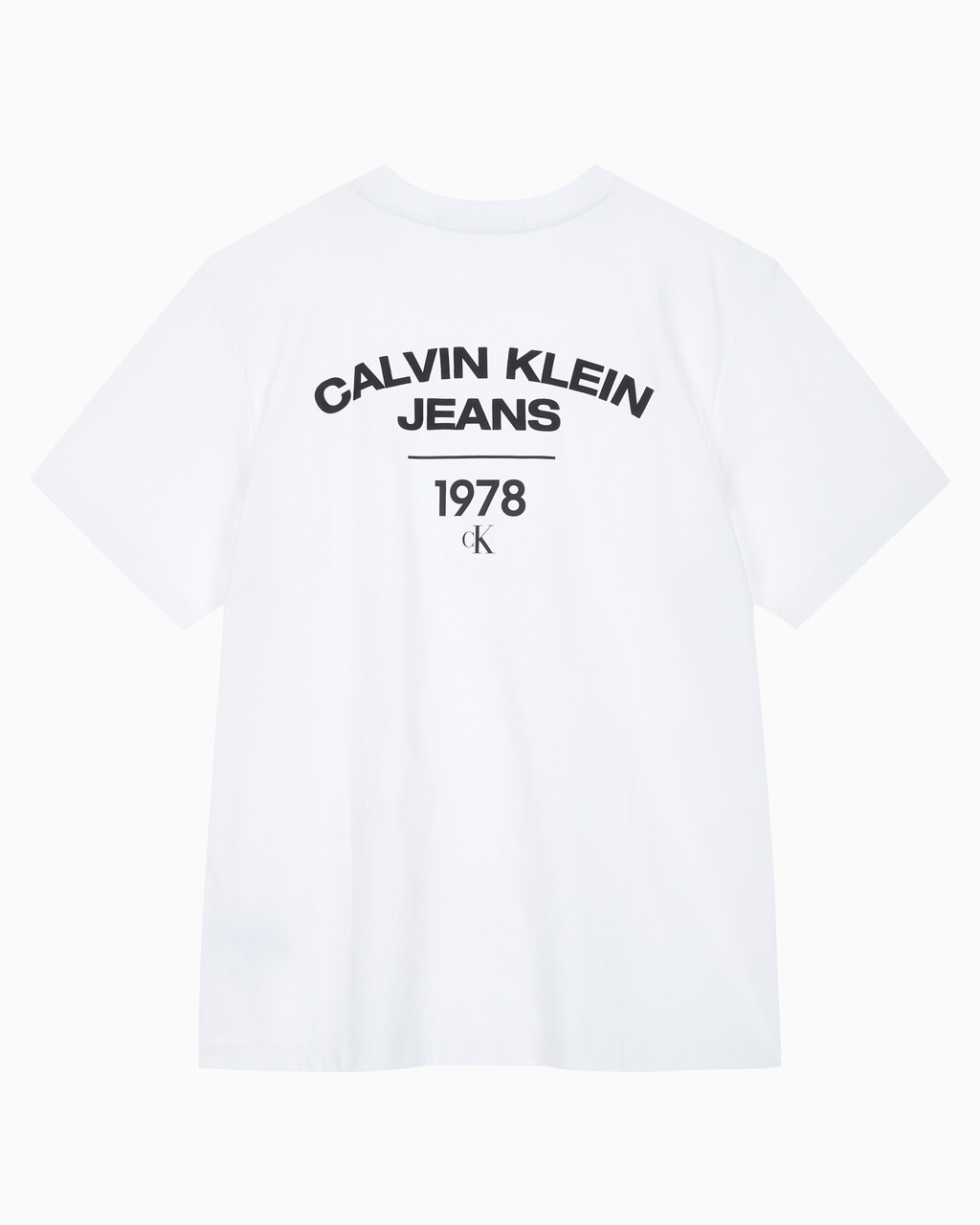 Buy 남성 1978 백 커브드 로고 반팔 티셔츠 in color BRIGHT WHITE