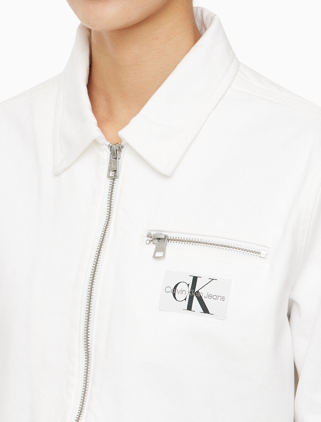 Buy 여성 집 데님 자켓 in color CHALKY BLUE