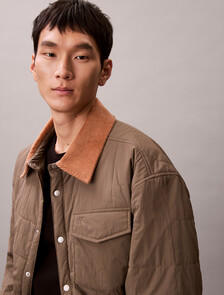 Buy 남성 패디드 나일론 셔츠 자켓 in color BUNGEE CORD