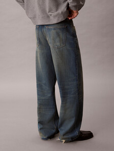 Buy 배기핏 진 in color Gold Blue