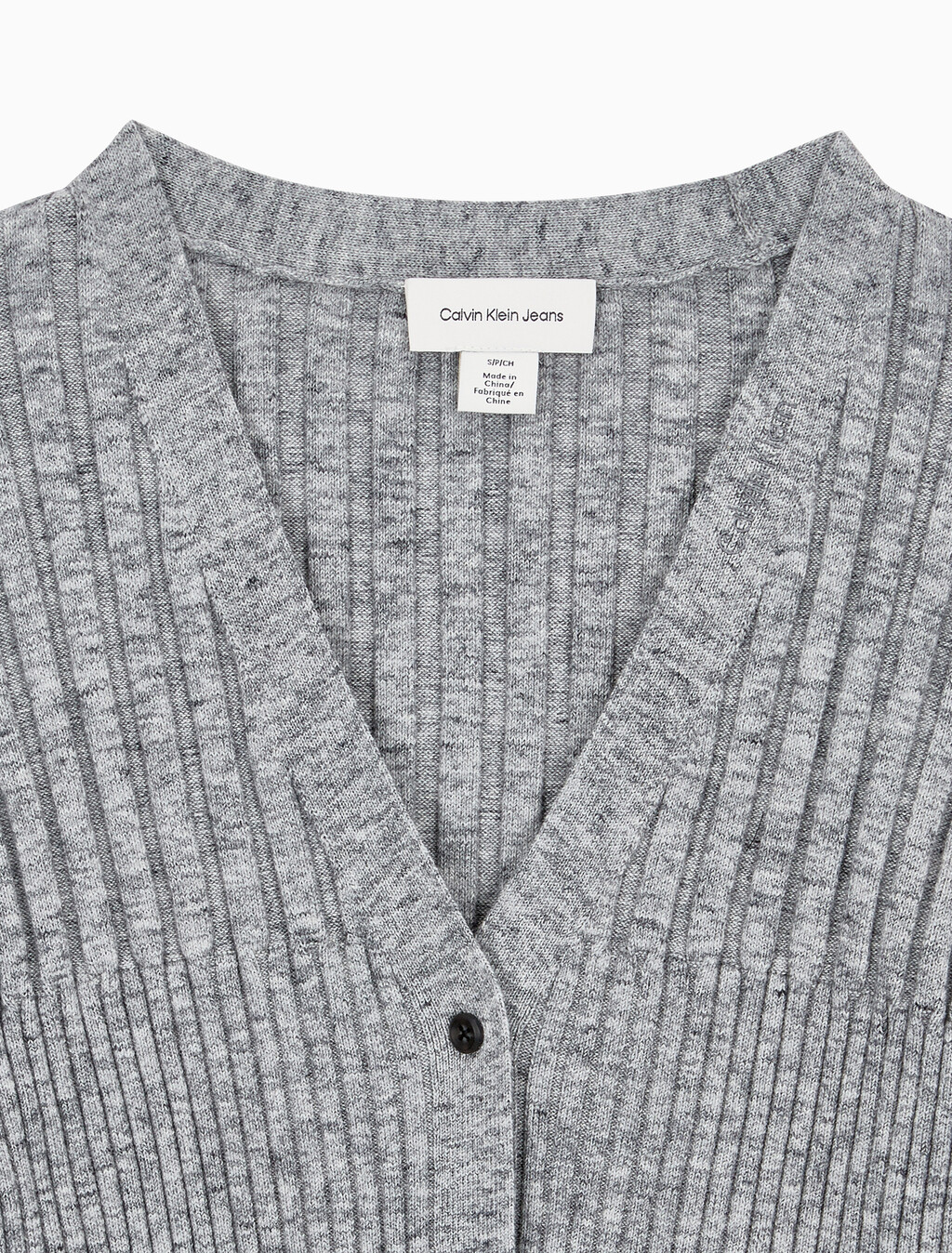 Buy 여성 립 가디건 in color Grey