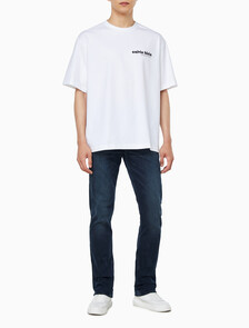 Buy 남성 릴렉스핏 바우하우스 로고 반팔 티셔츠 in color BRILLIANT WHITE