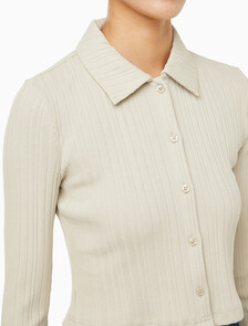 Buy 여성 폴로 립 슬립 탑 in color BEIGE