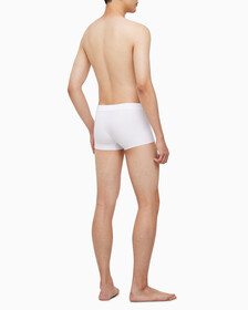 Buy 남성 CK 블랙 코튼 싱글 트렁크 in color WHITE