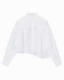 Buy 여성 크롭 패션 셔츠 in color BRIGHT WHITE