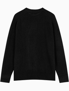 Buy 남성 릴렉스핏 알파카 울 니트 스웨터 in color CK BLACK