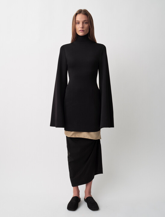 ANNIE WOMENS TURTLE NECK DRESS