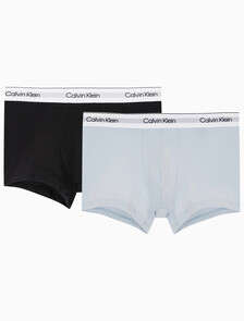 Buy 남성 모던 코튼 스트레치 드로즈 2PK in color BLACK/LIGHT BLUE