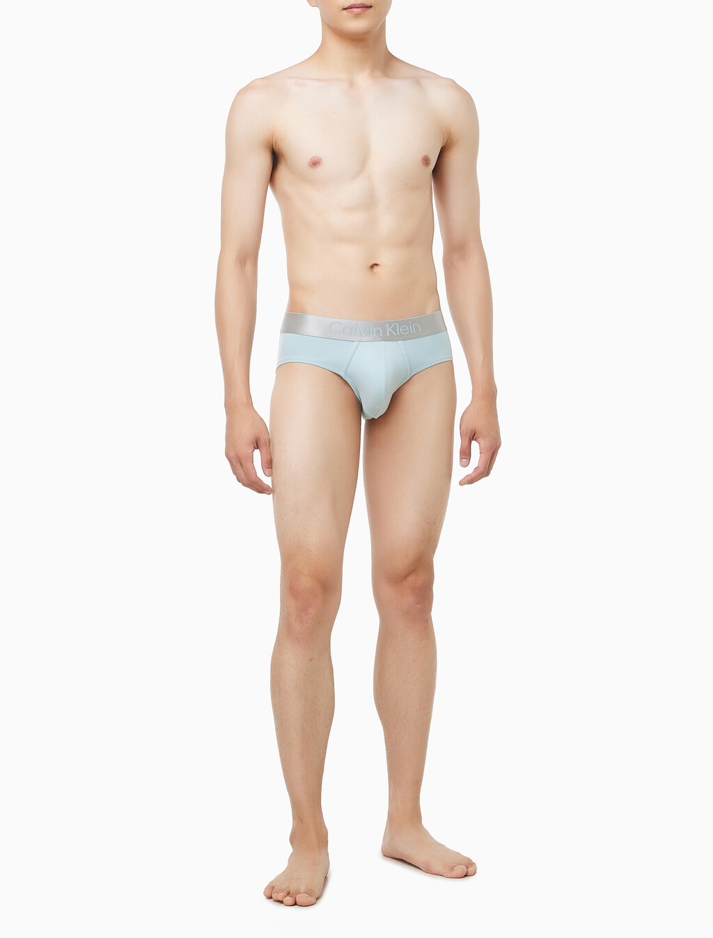 Buy 남성 브러시드 마이크로파이버 스트레치 힙브리프 in color Light Blue