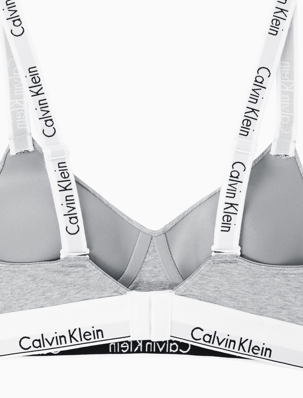 Buy 여성 모던코튼 훅앤아이 브라렛 in color GREY HEATHER