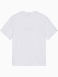 Buy 남성 레귤러핏 히어로 모노그램 로고 반팔 티셔츠 in color BRILLIANT WHITE