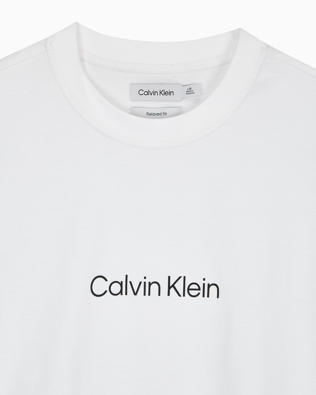 Buy 남성 릴렉스핏 스탠다드 로고 크루넥 반팔 티셔츠 in color BRILLIANT WHITE
