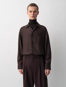 Buy ATLAS MENS WOVEN SHIRT in color DARK GREY