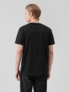 Buy 남성 레귤러핏 솔리드 CK 로고 반팔 티셔츠 in color CK BLACK