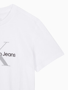 Buy 여성 히어로 모노로고 크루넥 반팔 티셔츠 in color BRILLIANT WHITE