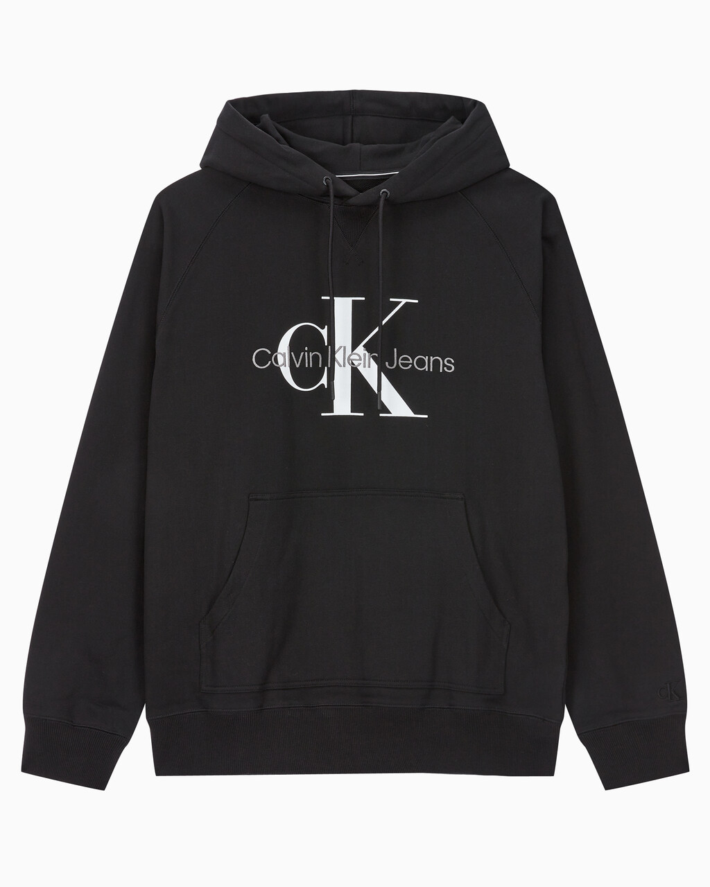 Buy 남성 롱슬리브 릴렉스핏 모노그램로고 후디 in color CK BLACK