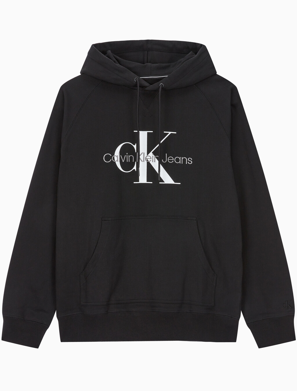 Buy 남성 롱슬리브 릴렉스핏 모노그램로고 후디 in color CK BLACK
