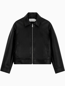 Buy 여성 폭스 레더 자켓 in color CK BLACK