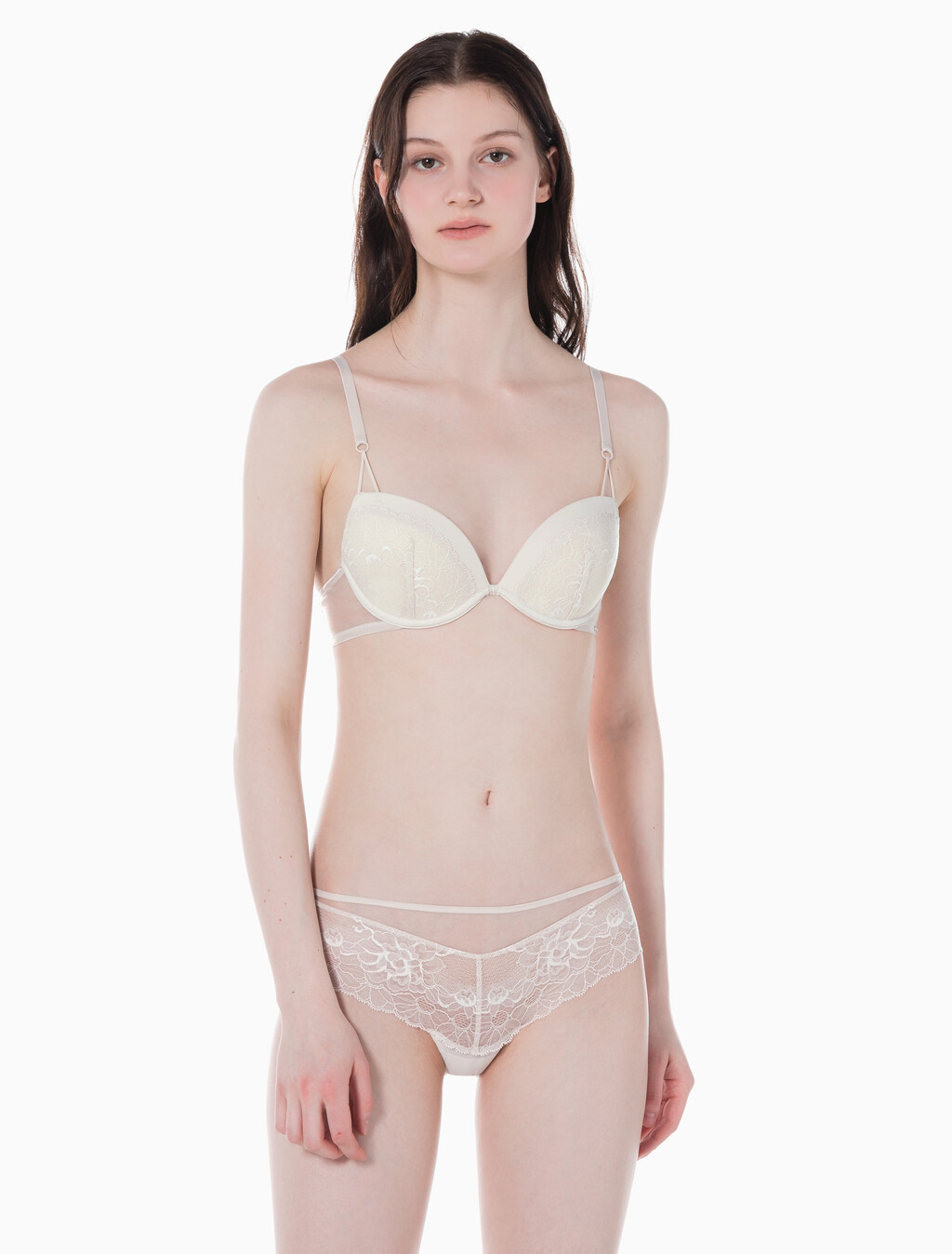 Buy 여성 CK 블랙 브라이덜 AF 힙스터 in color PINK IVORY