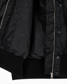 Buy 여성 아카이브 오버사이즈 후디 보머 패딩 in color CK BLACK