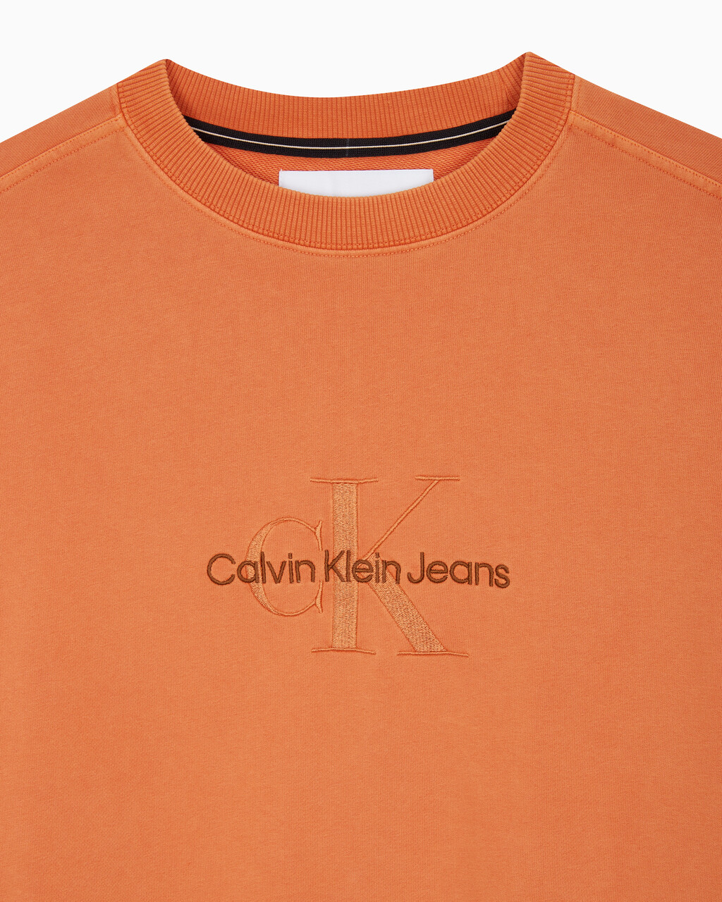 Buy 남성 모노로고 내츄럴 크루넥 in color ORANGE