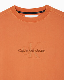 Buy 남성 모노로고 내츄럴 크루넥 in color ORANGE