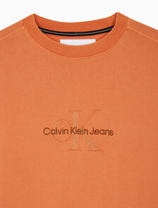 Buy 남성 모노로고 내츄럴 크루넥 in color ORANGE