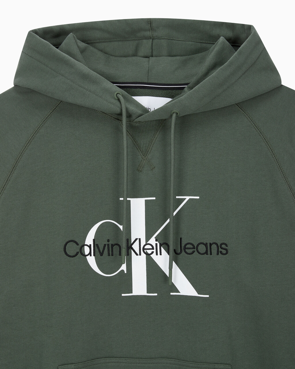 Buy 남성 롱슬리브 릴렉스핏 모노그램로고 후디 in color KHAKI