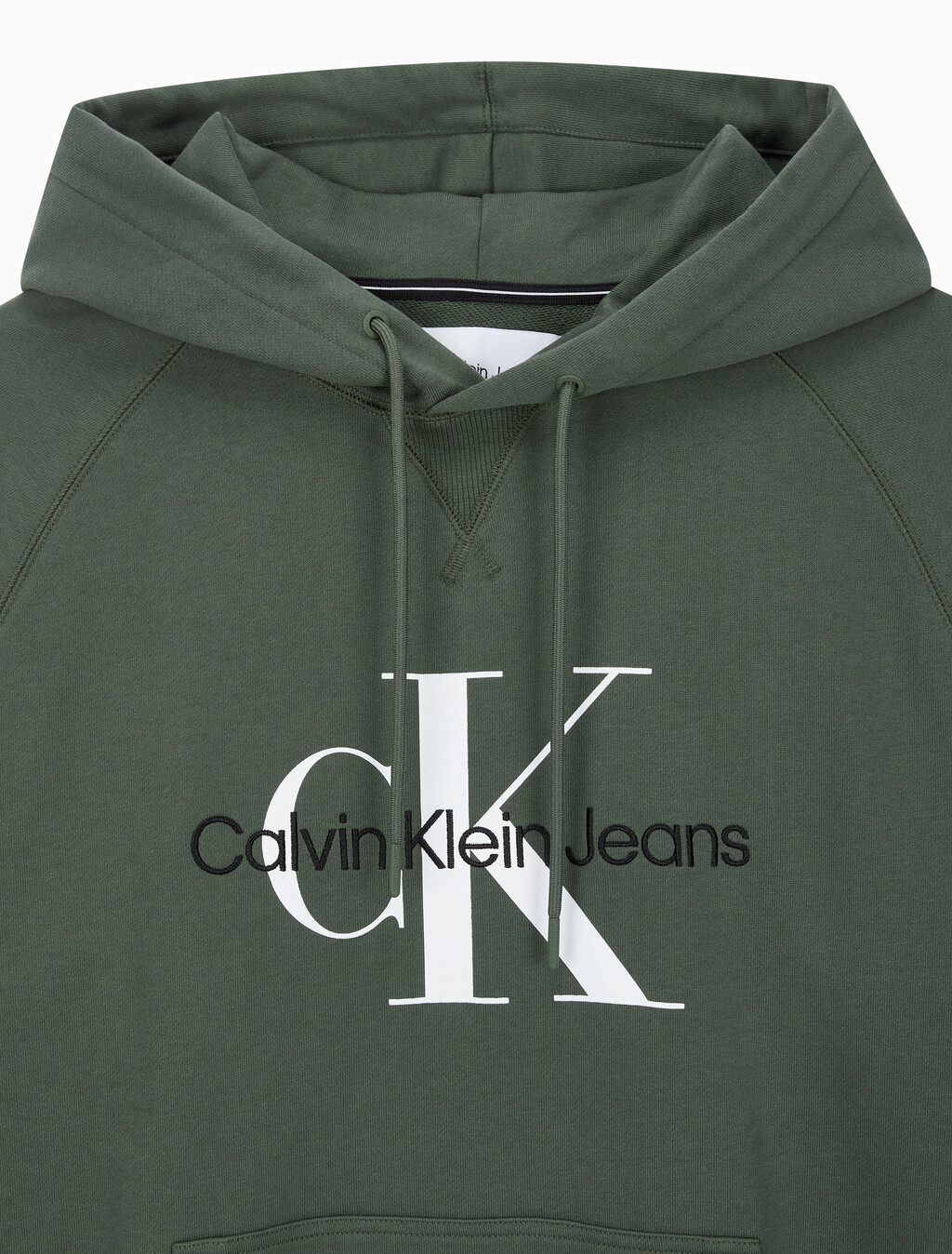 Buy 남성 롱슬리브 릴렉스핏 모노그램로고 후디 in color KHAKI