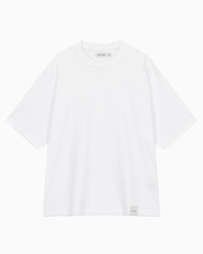 Buy 남성 숏슬리브 컴팩트 저지 티 in color BRILLIANT WHITE