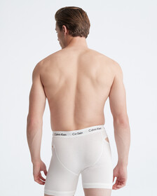 Buy 남성 코튼 스트레치 디컨스트럭티드 트렁크 in color WHITE