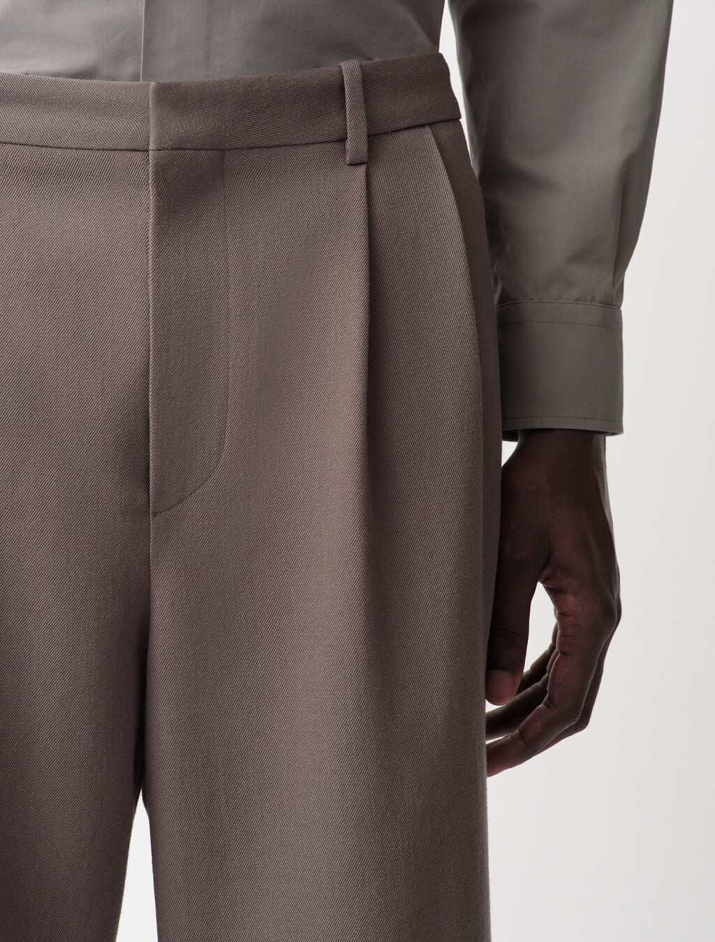 Buy COLLINS MENS TROUSERS in color MOON GREY