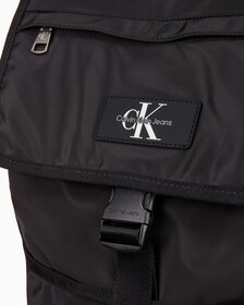 Buy 남성 CKJ 리버서블 플랩 투포켓 백팩 in color BLACK