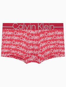 Buy 남성 뉴 사인 로고 로우 라이즈 트렁크 in color Red Print