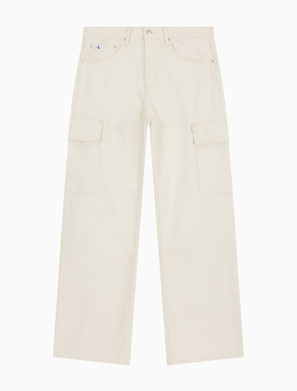 Buy 남성 90's 루즈핏 아이보리 카고 데님 in color CHALKY BLUE