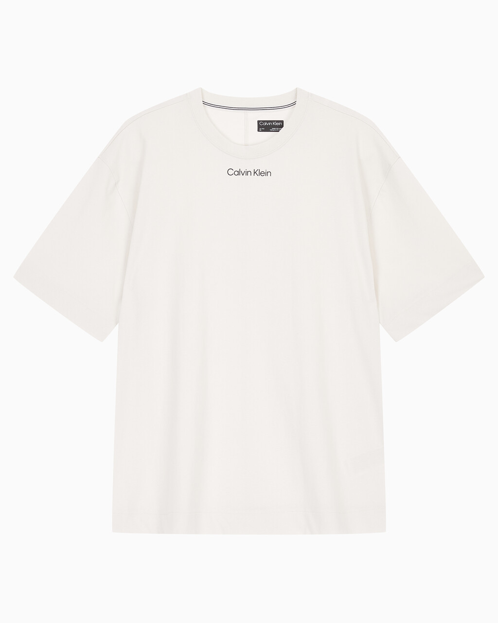 Buy 남성 CK 애슬레틱 릴렉스 핏 반팔 티셔츠 in color WHITE