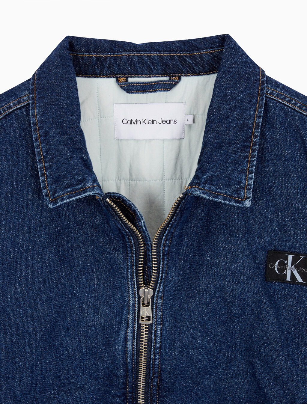Buy 남성 데님 봄버 자켓 in color BLUE BLACK HANGER LOOP